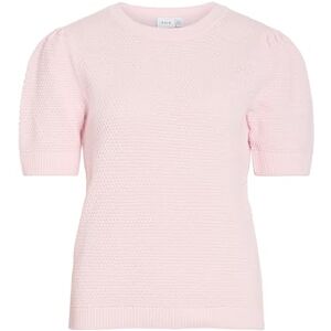 Vila Vidalo O-neck S/S stickad topp – Noos, körsbärsblom, S Vila Vidalo O-neck S/S stickad topp – Noos, körsbärsblom, S