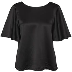 VERO MODA VMMERLE 2/4 O-hals topp WVN GA, svart, S VERO MODA VMMERLE 2/4 O-hals topp WVN GA, svart, S