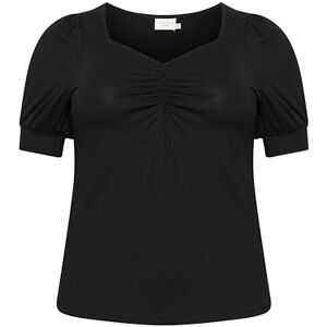 Kaffe Curve Kcsissy blus T-shirt dam, Svart djup, M Stor Kaffe Curve Kcsissy blus T-shirt dam, Svart djup, M Stor