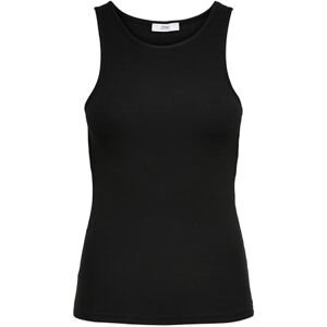 ONLY ONLKENYA Rib Tank TOP JRS NOOS 15234659, svart, XS ONLY ONLKENYA Rib Tank TOP JRS NOOS 15234659, svart, XS