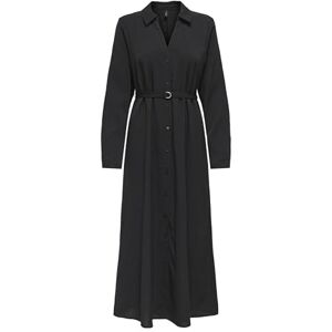 ONLY Onlnova Life Elite L/S Renna Long Dress, svart, S ONLY Onlnova Life Elite L/S Renna Long Dress, svart, S