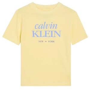 Calvin pojke logo ss t-shirt LVCKSJA07B S/S t-shirt, gul (fransk vanilj 12-0722 TCX), 12 år Calvin pojke logo ss t-shirt LVCKSJA07B S/S t-shirt, gul (fransk vanilj 12-0722 TCX), 12 år