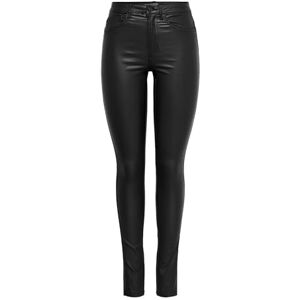 ONLY Dam Onlroyal Hw Sk Rock Coated Pim Noos Jeans, Svart, S ONLY Dam Onlroyal Hw Sk Rock Coated Pim Noos Jeans, Svart, S