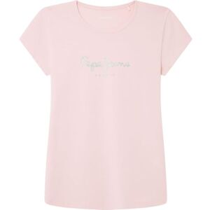 Pepe Jeans flickor Hana Glitter S/S N, t-shirt, rosa, 4 år, Rosa (Rosenträrosa), 4 år Pepe Jeans flickor Hana Glitter S/S N, t-shirt, rosa, 4 år, Rosa (Rosenträrosa), 4 år