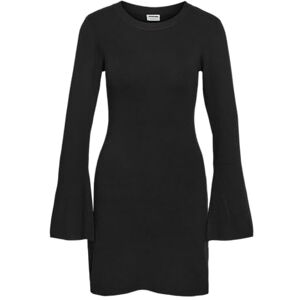 NOISY MAY Nmtiffany L/S stickad klänning FWD Noos, svart, M NOISY MAY Nmtiffany L/S stickad klänning FWD Noos, svart, M