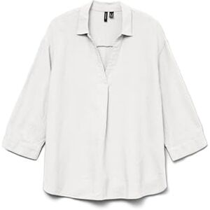 VERO MODA Vmlinn 3/4 Top WVN Ga Noos, Snövit, M VERO MODA Vmlinn 3/4 Top WVN Ga Noos, Snövit, M