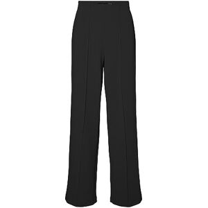 VERO MODA dam Vmbecky Hw Wide Pull On Pant Noos byxor, svart, M / 32L VERO MODA dam Vmbecky Hw Wide Pull On Pant Noos byxor, svart, M / 32L