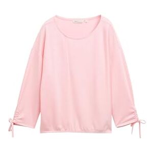 TOM TAILOR Denim dam lös passform långärmad med ränder och ärm, 37584 – rosa vit rand, S TOM TAILOR Denim dam lös passform långärmad med ränder och ärm, 37584 – rosa vit rand, S