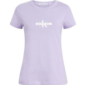Calvin jeans dam slim fit kortärmad rund hals t-shirt, Pastelllila, XS Calvin jeans dam slim fit kortärmad rund hals t-shirt, Pastelllila, XS