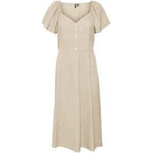 VERO MODA kvinnlig klänning VMMYMILO SS Calf Dress WVN GA, Irländsk grädde, S VERO MODA kvinnlig klänning VMMYMILO SS Calf Dress WVN GA, Irländsk grädde, S