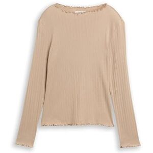 TOM TAILOR Denim dam långärmad T-shirt, 28683 – intensiv beige melerad, XXL TOM TAILOR Denim dam långärmad T-shirt, 28683 – intensiv beige melerad, XXL