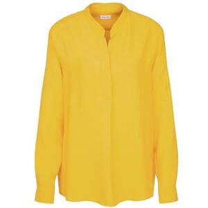 Seidensticker Sidendekal damblus – modeblus – normal passform – ståkrage – långärmad – 100% viskos, GUL, 44 Seidensticker Sidendekal damblus – modeblus – normal passform – ståkrage – långärmad – 100% viskos, GUL, 44
