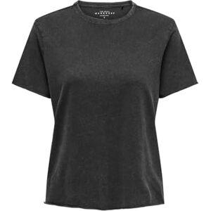 ONLY Onllucy Life S/S O-Neck Top Box JRS Noos, svart, XS ONLY Onllucy Life S/S O-Neck Top Box JRS Noos, svart, XS