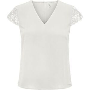 ONLY Onlelva Fr S/S spets V-hals topp Cs Ptm, Molndansare, M ONLY Onlelva Fr S/S spets V-hals topp Cs Ptm, Molndansare, M