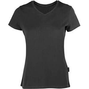 HRM dam lyx V-hals t-shirt I premium t-shirt dam v-ringad av 100% ekologisk bomull I baströja dam upp till 60 °C I högkvalitativa och hållbara damtoppar, Mörkgrå, M HRM dam lyx V-hals t-shirt I premium t-shirt dam v-ringad av 100% ekologisk bomull I baströja dam upp till 60 °C I högkvalitativa och hållbara damtoppar, Mörkgrå, M