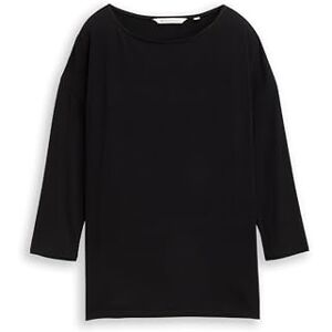 TOM TAILOR Denim T-shirt för kvinnor, 14482 – djup svart, M TOM TAILOR Denim T-shirt för kvinnor, 14482 – djup svart, M