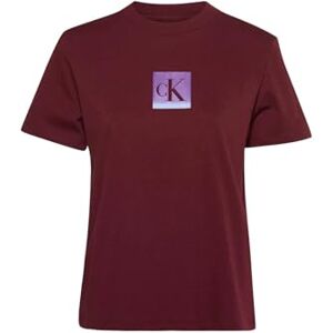 Calvin Jeans grafiska t-shirts för kvinnor, Röd (Deep Rouge), XXS Calvin Jeans grafiska t-shirts för kvinnor, Röd (Deep Rouge), XXS