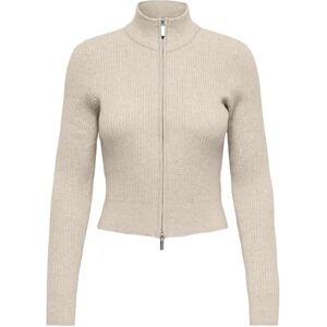ONLY Onlsenta Ls Zip Cardigan Cc KNT, Whitecap grå, L ONLY Onlsenta Ls Zip Cardigan Cc KNT, Whitecap grå, L