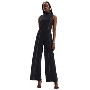 Desigual Dam jumpsuit_stit Casual Byxor, svart, XL Desigual Dam jumpsuit_stit Casual Byxor, svart, XL