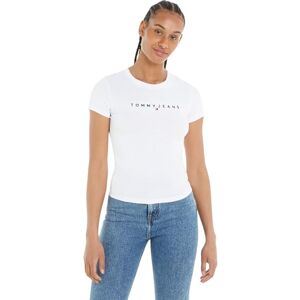 Tommy Jeans Dam smal linjär T-shirt Ss Ext S/S T-shirts, vit, XXS, Vitt, XXS Tommy Jeans Dam smal linjär T-shirt Ss Ext S/S T-shirts, vit, XXS, Vitt, XXS