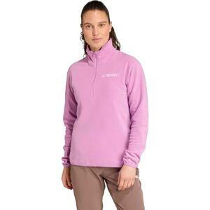 adidas Women's Standard Terrex Multi Essentials Half-Zip Fleece Hiking Jacket, Preloved Purple adidas Women's Standard Terrex Multi Essentials Half-Zip Fleece Hiking Jacket, Preloved Purple