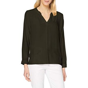 TOM TAILOR Damer Blus med volangdetalj 1022816, 11172 Dark Rosin Green, 36 TOM TAILOR Damer Blus med volangdetalj 1022816, 11172 Dark Rosin Green, 36