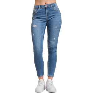 ONLY Onldaisy Reg Push Up Sk ANK Dest DNM Box, Mellanblå denim, 26W x 32L ONLY Onldaisy Reg Push Up Sk ANK Dest DNM Box, Mellanblå denim, 26W x 32L
