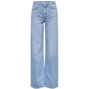 ONLY Onljuicy HW Wide Leg Rea141, Dnm Noos, ljusblå denim, 26 W x 32 L dam, Ljusblå denim, 26W / 32L ONLY Onljuicy HW Wide Leg Rea141, Dnm Noos, ljusblå denim, 26 W x 32 L dam, Ljusblå denim, 26W / 32L