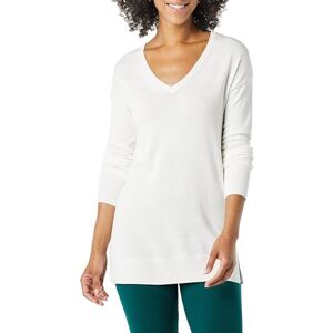 Amazon Essentials Women's Lätt långärmad V-ringad tunika tröja (finns i plusstorlek), Vit, XXL Amazon Essentials Women's Lätt långärmad V-ringad tunika tröja (finns i plusstorlek), Vit, XXL