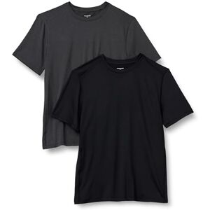 Amazon Essentials aktiv snabbtorkande teknik stretch lätt kortärmad t-shirt, paket med 2, svart/ljung grafit, XX-Large Amazon Essentials aktiv snabbtorkande teknik stretch lätt kortärmad t-shirt, paket med 2, svart/ljung grafit, XX-Large