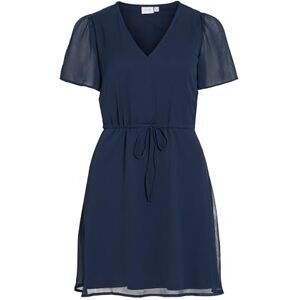 Vila Neck Short Dress Vifalia Noos-Shorts med V-ringning, S/S, Marinblå Blazer, 50 Kvinnor, Marinblå kavaj, 44 Vila Neck Short Dress Vifalia Noos-Shorts med V-ringning, S/S, Marinblå Blazer, 50 Kvinnor, Marinblå kavaj, 44