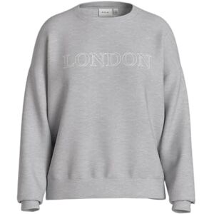 Vila Vireflect City O-Neck L/S topp/Lc, Ljusgrå melange, L Vila Vireflect City O-Neck L/S topp/Lc, Ljusgrå melange, L