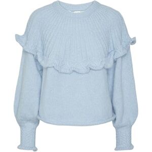 PIECES Dam Pcsikka Ls Oneck Knit Bc Tröja, Angel Falls, M PIECES Dam Pcsikka Ls Oneck Knit Bc Tröja, Angel Falls, M