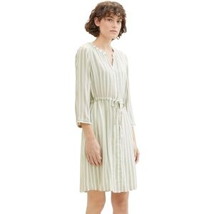 TOM TAILOR damklänning, 34820 – grön offwhite randig, 42 TOM TAILOR damklänning, 34820 – grön offwhite randig, 42