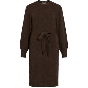 Vila mpe O-Neck L/S Knit Midi Dress-Noos, Kaffeböna, XS Vila mpe O-Neck L/S Knit Midi Dress-Noos, Kaffeböna, XS
