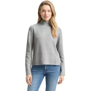 TOM TAILOR Dam 1047703 Pullover tröja, 21373-Medium Silver Grå Melange, L, 21373 – Medium silver grå melange, L TOM TAILOR Dam 1047703 Pullover tröja, 21373-Medium Silver Grå Melange, L, 21373 – Medium silver grå melange, L