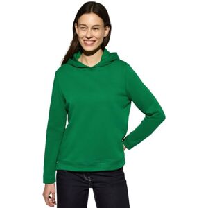 Cecil basic huvtröja för kvinnor, Trädgårdsgrön, XS Cecil basic huvtröja för kvinnor, Trädgårdsgrön, XS