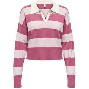 ONLY Onlibi Ls Stripe Polo Pullover Cc KNT, Baby's Breath, XL ONLY Onlibi Ls Stripe Polo Pullover Cc KNT, Baby's Breath, XL