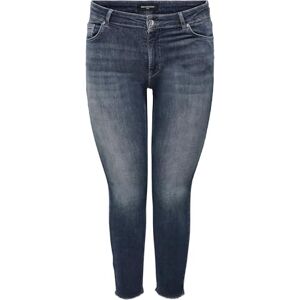 ONLY Carmakoma Kvinnors CARWILLY Life REG SK ANK RW REA422 NOOS jeans, blå svart denim, 44/32, Blå svart denim, 44W x 32L ONLY Carmakoma Kvinnors CARWILLY Life REG SK ANK RW REA422 NOOS jeans, blå svart denim, 44/32, Blå svart denim, 44W x 32L