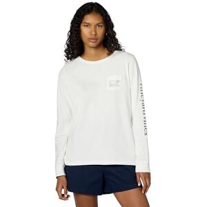 Vineyard Vines Långärmad vintage valficka T-shirt dam, Vit huva, M Vineyard Vines Långärmad vintage valficka T-shirt dam, Vit huva, M