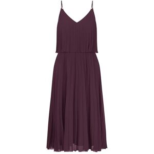 APART Fashion APART kort veckad klänning av något kornig, veckad chiffong, med blomtryck, plommon, 40 APART Fashion APART kort veckad klänning av något kornig, veckad chiffong, med blomtryck, plommon, 40