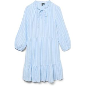 VERO MODA Vmnanna 3/4 Dress WVN Ga Noos, Luftig blå, XS VERO MODA Vmnanna 3/4 Dress WVN Ga Noos, Luftig blå, XS