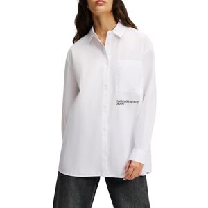 KARL LAGERFELD JEANS , Dam, Relaxed Shirt, Relaxed Fit, Vit, L KARL LAGERFELD JEANS , Dam, Relaxed Shirt, Relaxed Fit, Vit, L