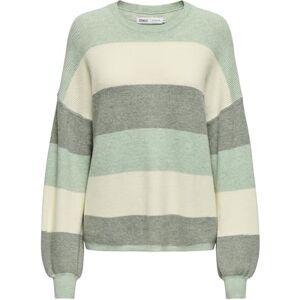 ONLY Onlatia L/S randig tröja KNT Noos, Siltgrön, M ONLY Onlatia L/S randig tröja KNT Noos, Siltgrön, M