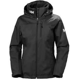 Helly Hansen Womens Crew Hooded Midlayer Jacket, L, Black Helly Hansen Womens Crew Hooded Midlayer Jacket, L, Black