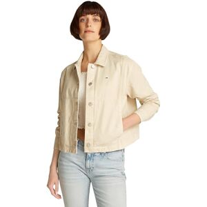 Tommy Jeans Kvinnor TJW ESSENTIAL BOMULL GMD JACKA Andra Jackor, Beige, L, Beige (tidningspapper), L Tommy Jeans Kvinnor TJW ESSENTIAL BOMULL GMD JACKA Andra Jackor, Beige, L, Beige (tidningspapper), L