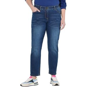 Ulla Popken damjeans, pojkvän, lediga byxor, Blå denim, 33W / 32L Ulla Popken damjeans, pojkvän, lediga byxor, Blå denim, 33W / 32L