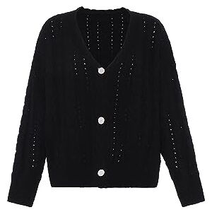 faina Damkofta av linne med V-ringning svart storlek XL/XXL, svart, XL faina Damkofta av linne med V-ringning svart storlek XL/XXL, svart, XL