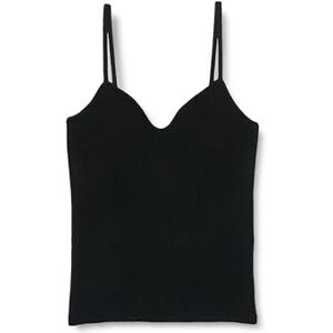VERO MODA dam Vmwillow Sl Strap Top Ga stickad topp, svart, S VERO MODA dam Vmwillow Sl Strap Top Ga stickad topp, svart, S