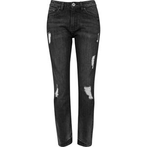 Urban Classics Dam pojkvän denim byxor, Svart (svart tvättad 709), 27W x 30L Urban Classics Dam pojkvän denim byxor, Svart (svart tvättad 709), 27W x 30L